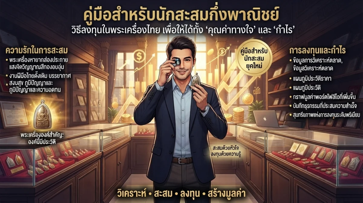 คู่มือนักสะสมกึ่งพาณิชย์ ลงทุนพระเครื่องอย่างไรให้ได้ทั้ง ของรัก และ กำไร